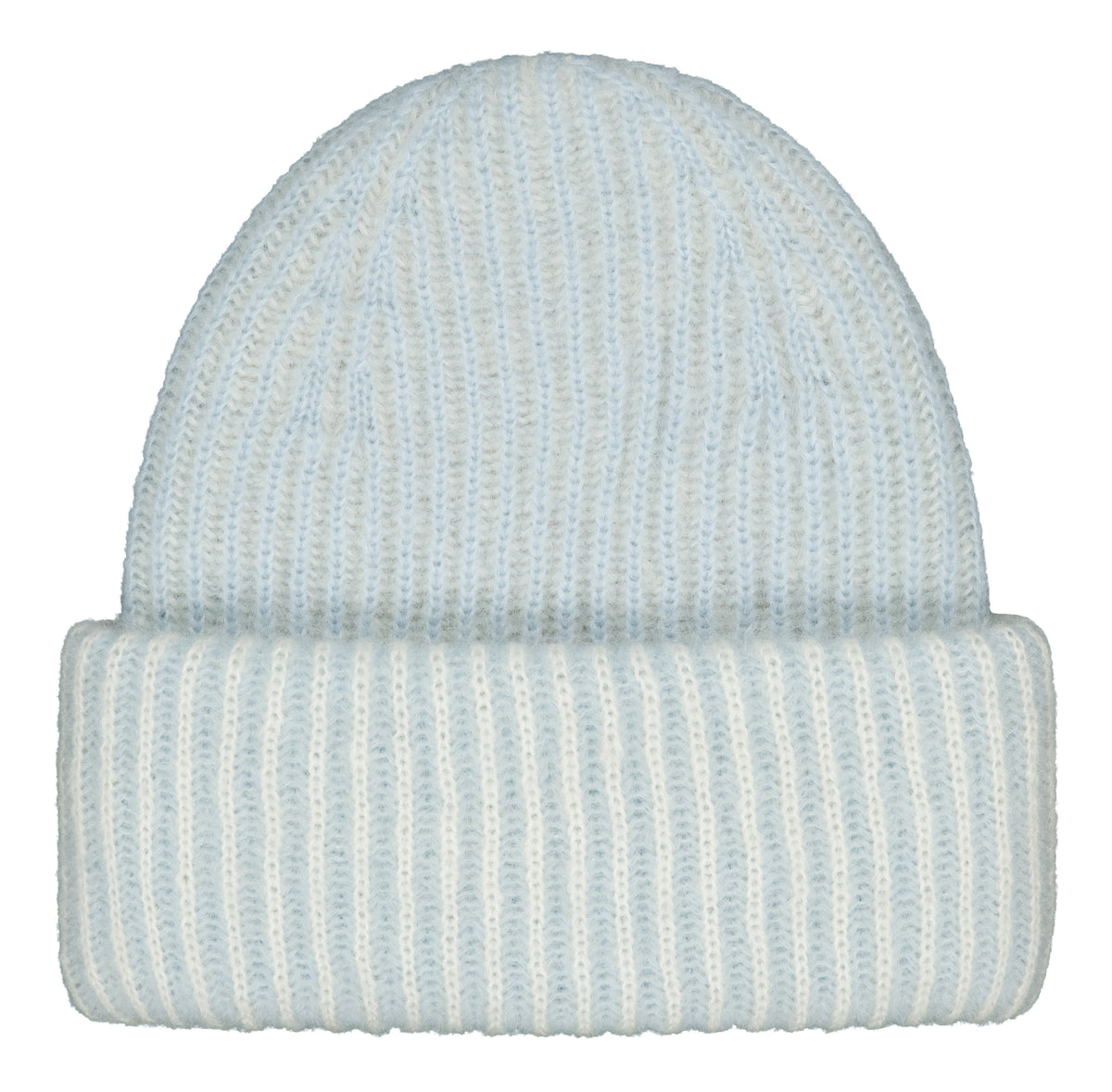 BLOOMY beanie, light blue/off-white