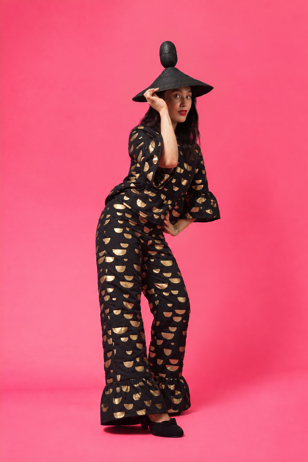 WINK trousers, gold beans