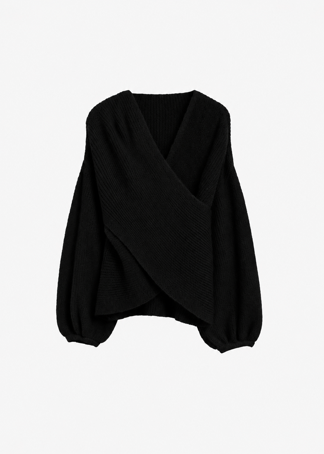 PRE-ORDER: Cross knit sweater, pink/black